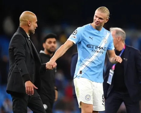 Erling Haaland Enters Elite Champions League Half-Century Group, Hailed by Pep as Ronaldo and Lionel Messi's Peer